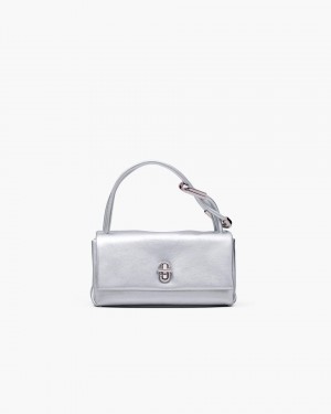 The Dual Bag Marc Jacobs The Metallic Mini Dual Bag γυναικεια ασημι | 756831NIW