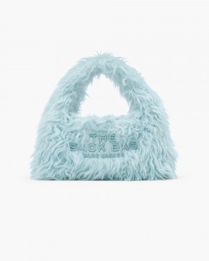 The Sack Bag Marc Jacobs The Faux Fur Mini Sack Bag γυναικεια μπλε | 921378NGI