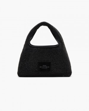 The Sack Bag Marc Jacobs The Rhinestone Mini Sack Bag γυναικεια μαυρα | 795284VYF