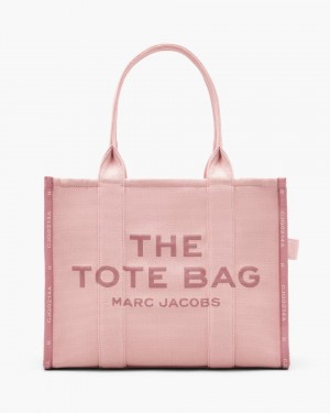 The Tote Bag Marc Jacobs The Jacquard Large Tote Bag γυναικεια ροζ | 324815ARI