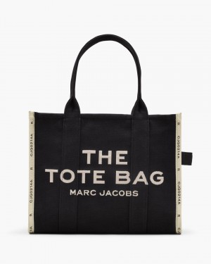 The Tote Bag Marc Jacobs The Jacquard Large Tote Bag γυναικεια μαυρα | 168053FHW