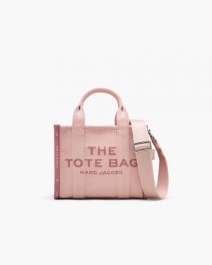 The Tote Bag Marc Jacobs The Jacquard Small Tote Bag γυναικεια ροζ | 206893HFE