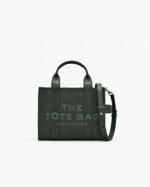 The Tote Bag Marc Jacobs The Leather Small Tote Bag γυναικεια σκούρο πρασινο | 876203KFO