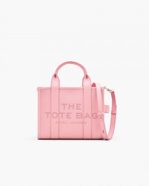 The Tote Bag Marc Jacobs The Leather Small Tote Bag γυναικεια ροζ | 936140RAM