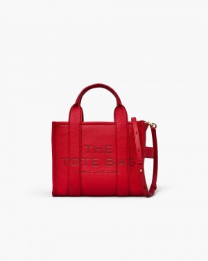 The Tote Bag Marc Jacobs The Leather Small Tote Bag γυναικεια κοκκινα | 154786RVE