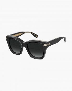 Γυαλια Ηλιου Marc Jacobs Icon Edge Oversized Square Sunglasses γυναικεια μαυρα | 912845SVK