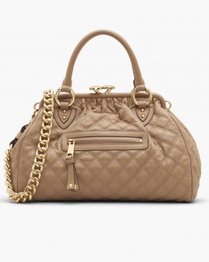 Τσαντα Χειροσ Marc Jacobs Re-Edition Quilted Leather Stam Bag γυναικεια καφε | 086192UHM