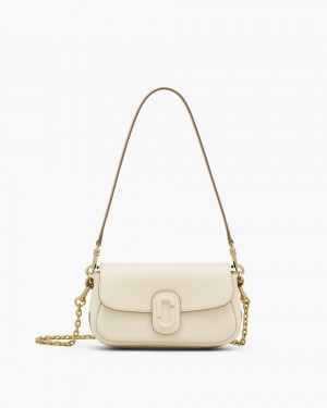 τσάντεσ ώμου Marc Jacobs The Clover Shoulder Bag γυναικεια ασπρα | 724689QPK