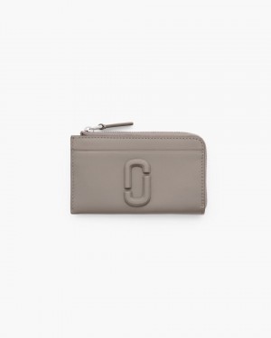 μικρά πορτοφόλια Marc Jacobs The Covered J Marc Top Zip Multi Wallet γυναικεια Cement | 653410YVM