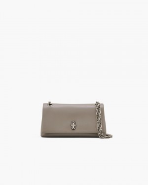 μεγάλα πορτοφόλια Marc Jacobs The Dual Chain Wallet γυναικεια Cement | 213754OVL