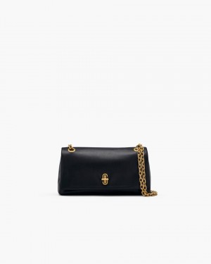 μεγάλα πορτοφόλια Marc Jacobs The Dual Chain Wallet γυναικεια μαυρα | 457823CLQ