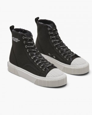 Αθλητικα Παπουτσια Marc Jacobs The High Top Sneaker γυναικεια μαυρα | 780145JKU