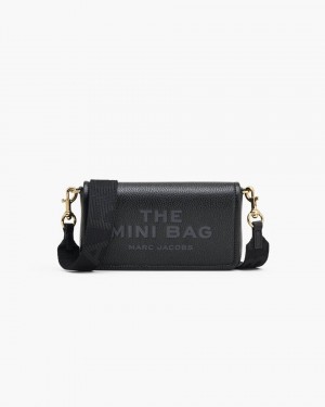 μεγάλα πορτοφόλια Marc Jacobs The Leather Mini Bag γυναικεια μαυρα | 257931NLH