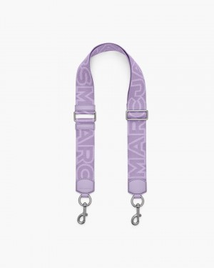 Λουράκι τσάντας Marc Jacobs The Outline Logo Webbing Strap γυναικεια μωβ Πολύχρωμο | 327946OYP