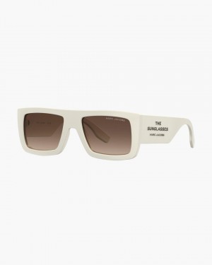 Γυαλια Ηλιου Marc Jacobs The Square Sunglasses γυναικεια ασπρα | 376251VCA