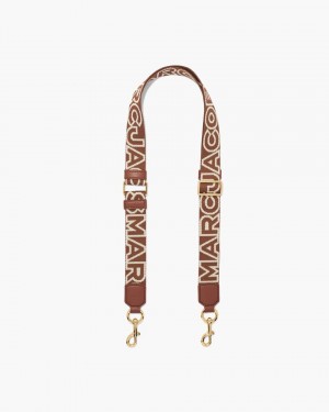 Λουράκι τσάντας Marc Jacobs The Thin Outline Logo Webbing Strap γυναικεια Πολύχρωμο | 783492MGZ