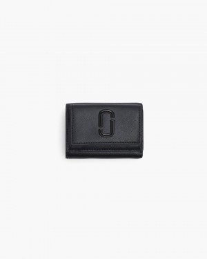 μικρά πορτοφόλια Marc Jacobs The Utility Snapshot DTM Mini Trifold Wallet γυναικεια μαυρα | 038276NQC