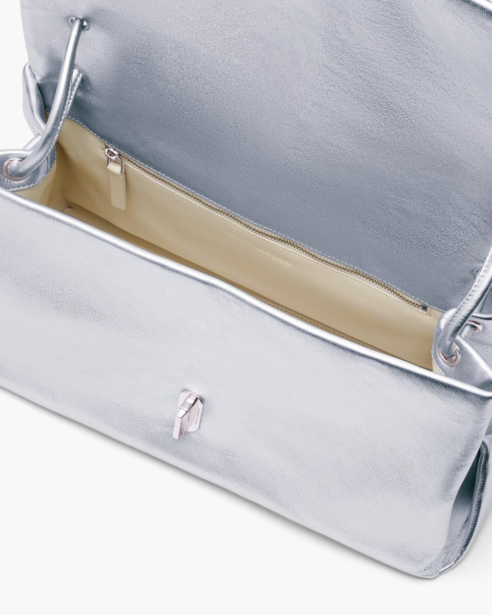 The Dual Bag Marc Jacobs The Metallic Large Dual Bag γυναικεια ασημι | 729180KDP