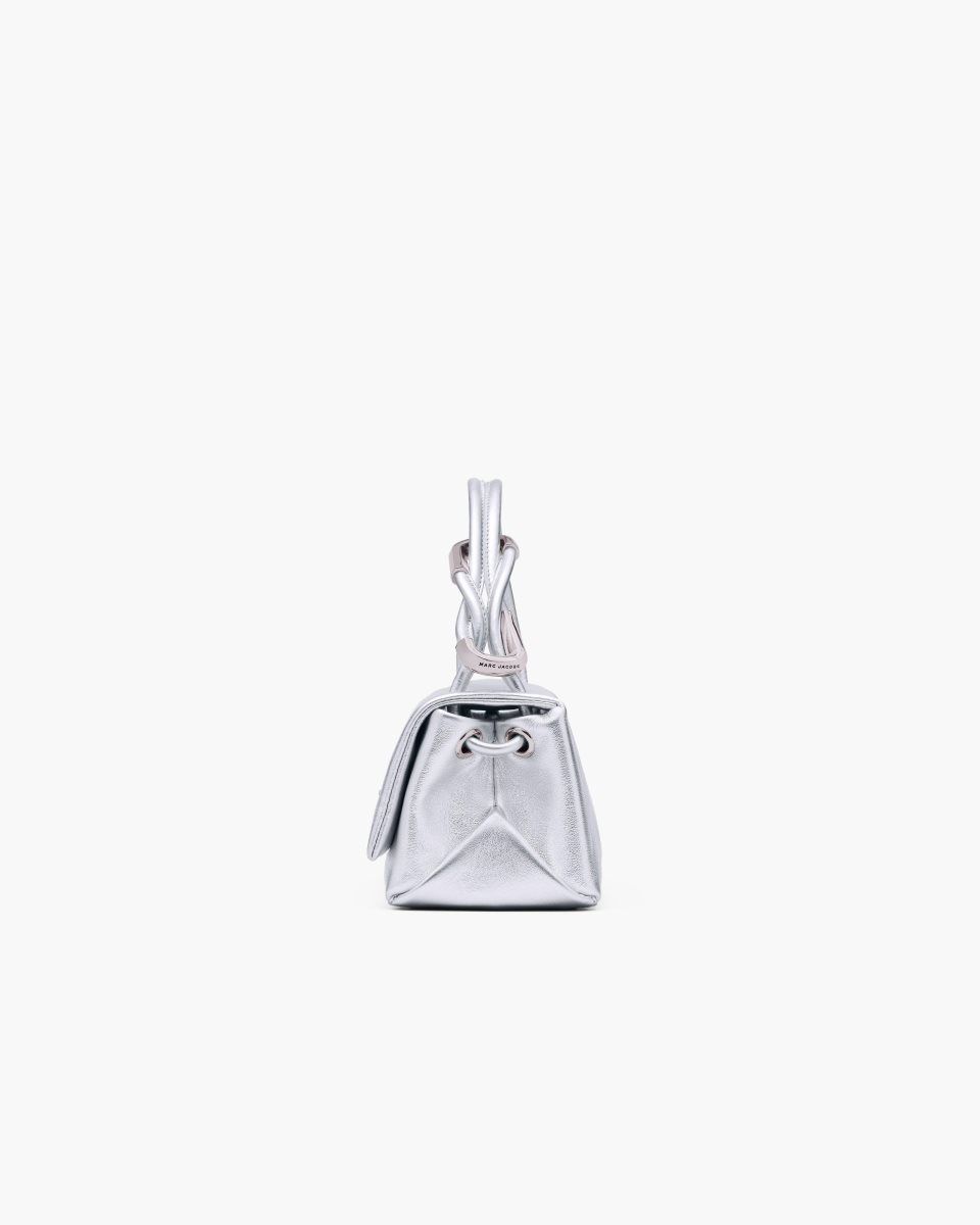 The Dual Bag Marc Jacobs The Metallic Mini Dual Bag γυναικεια ασημι | 756831NIW