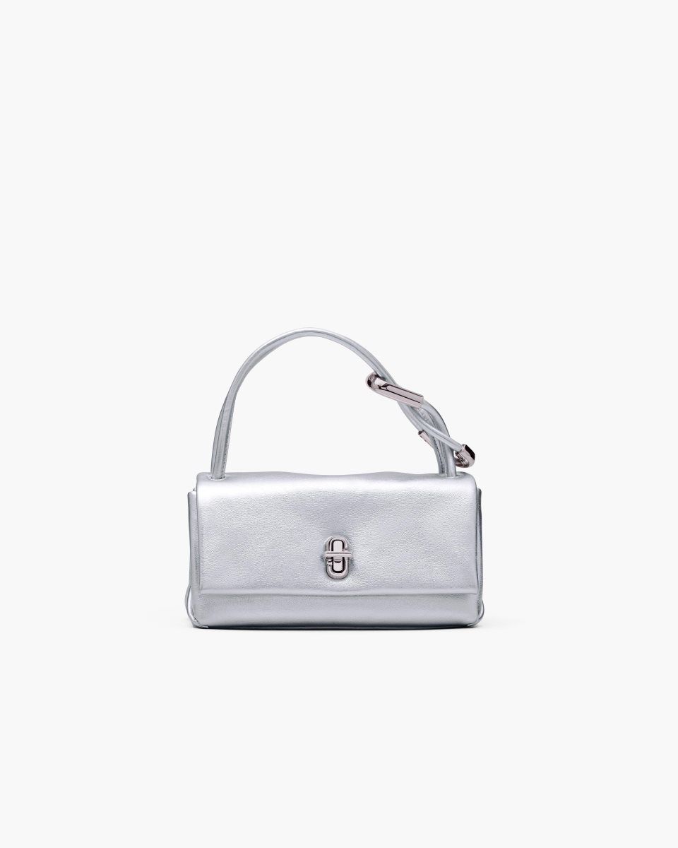 The Dual Bag Marc Jacobs The Metallic Mini Dual Bag γυναικεια ασημι | 756831NIW