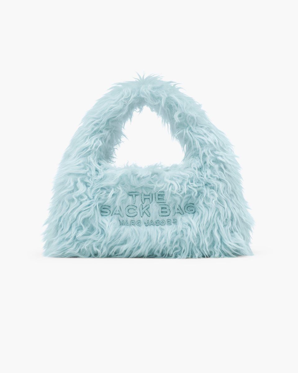 The Sack Bag Marc Jacobs The Faux Fur Mini Sack Bag γυναικεια μπλε | 921378NGI