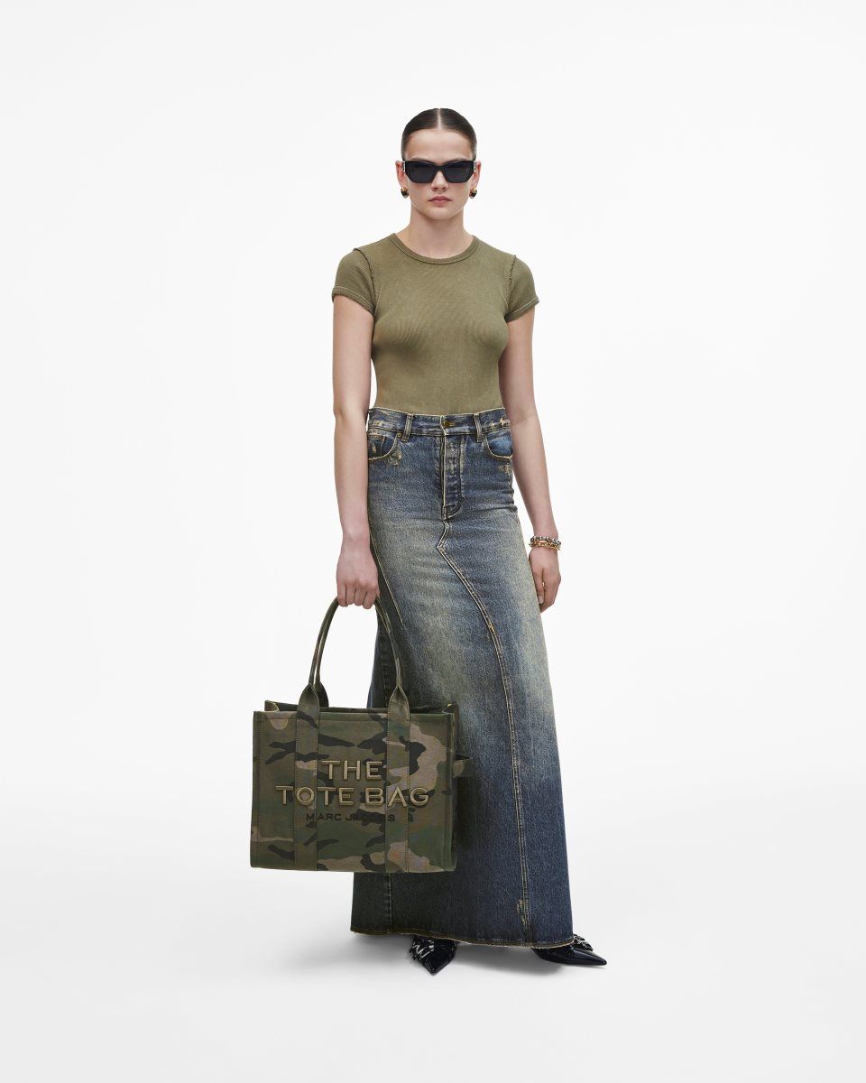 The Tote Bag Marc Jacobs The Camo Jacquard Large Tote Bag γυναικεια καμουφλάζ Πολύχρωμο | 450386PZH