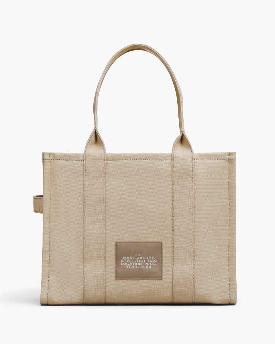 The Tote Bag Marc Jacobs The Canvas Large Tote Bag γυναικεια Μπεζ | 364259AVR