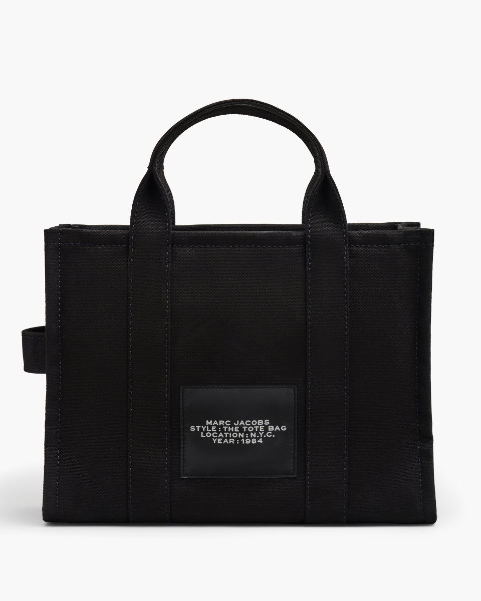 The Tote Bag Marc Jacobs The Canvas Medium Tote Bag γυναικεια μαυρα | 594683SBL