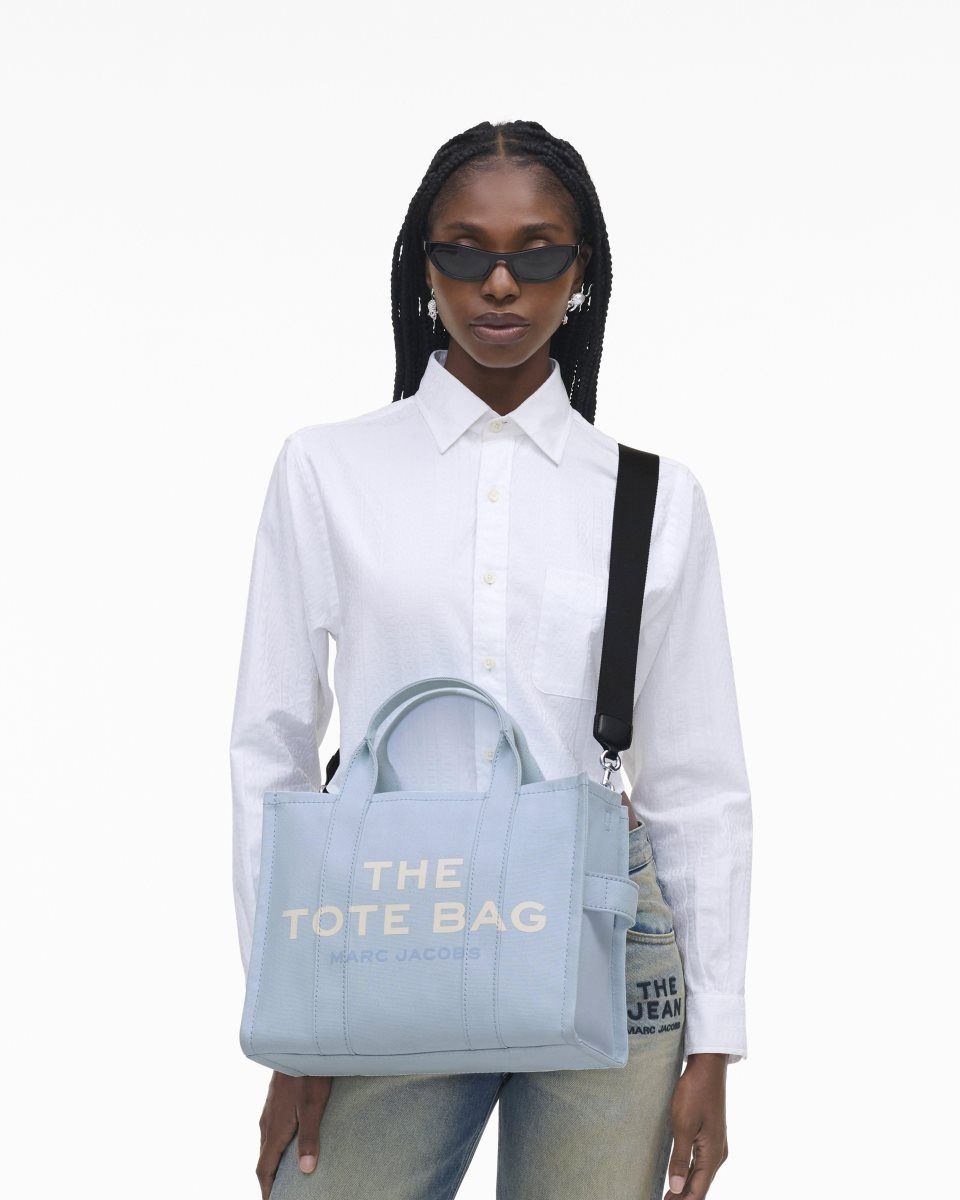 The Tote Bag Marc Jacobs The Canvas Medium Tote Bag γυναικεια μπλε | 980754GQE