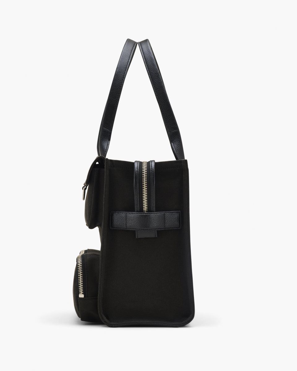 The Tote Bag Marc Jacobs The Cargo Canvas Large Tote Bag γυναικεια μαυρα | 268041HEG