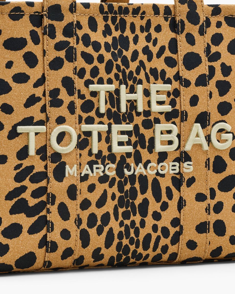 The Tote Bag Marc Jacobs The Cheetah Canvas Medium Tote Bag γυναικεια μαυρα Πολύχρωμο | 783491YCS