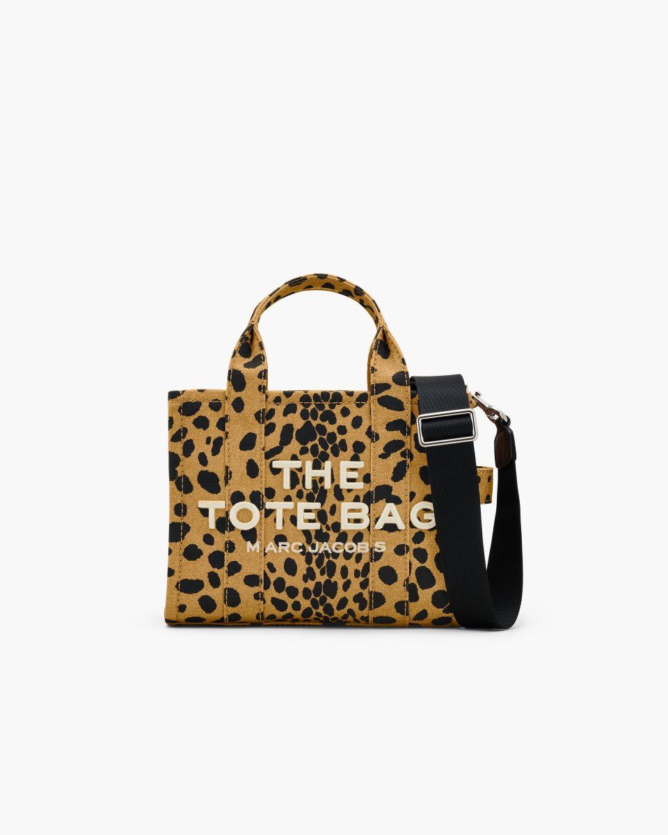 The Tote Bag Marc Jacobs The Cheetah Canvas Small Tote Bag γυναικεια μαυρα Πολύχρωμο | 932871OZQ