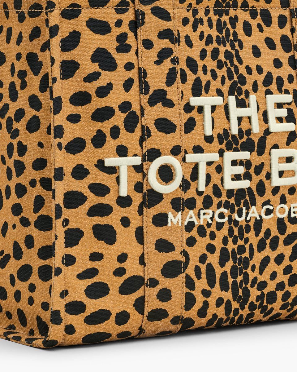 The Tote Bag Marc Jacobs The Cheetah Canvas Large Tote Bag γυναικεια μαυρα Πολύχρωμο | 017624RYB