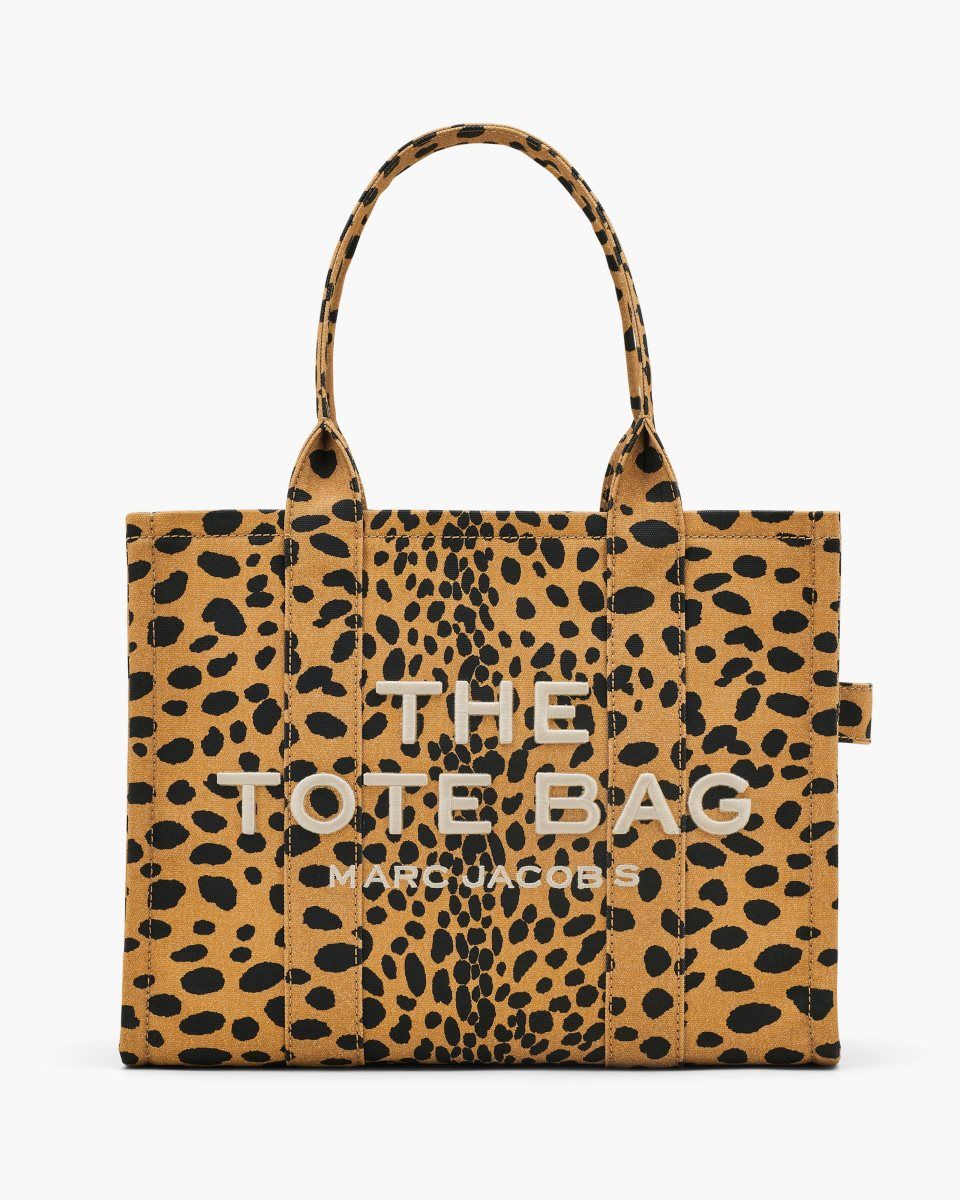 The Tote Bag Marc Jacobs The Cheetah Canvas Large Tote Bag γυναικεια μαυρα Πολύχρωμο | 017624RYB