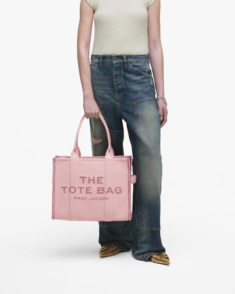 The Tote Bag Marc Jacobs The Jacquard Large Tote Bag γυναικεια ροζ | 324815ARI