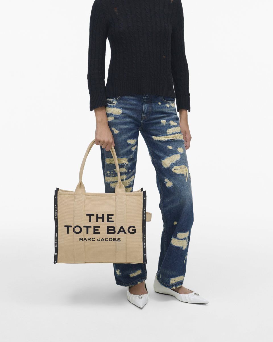 The Tote Bag Marc Jacobs The Jacquard Large Tote Bag γυναικεια καφε | 486230AZU