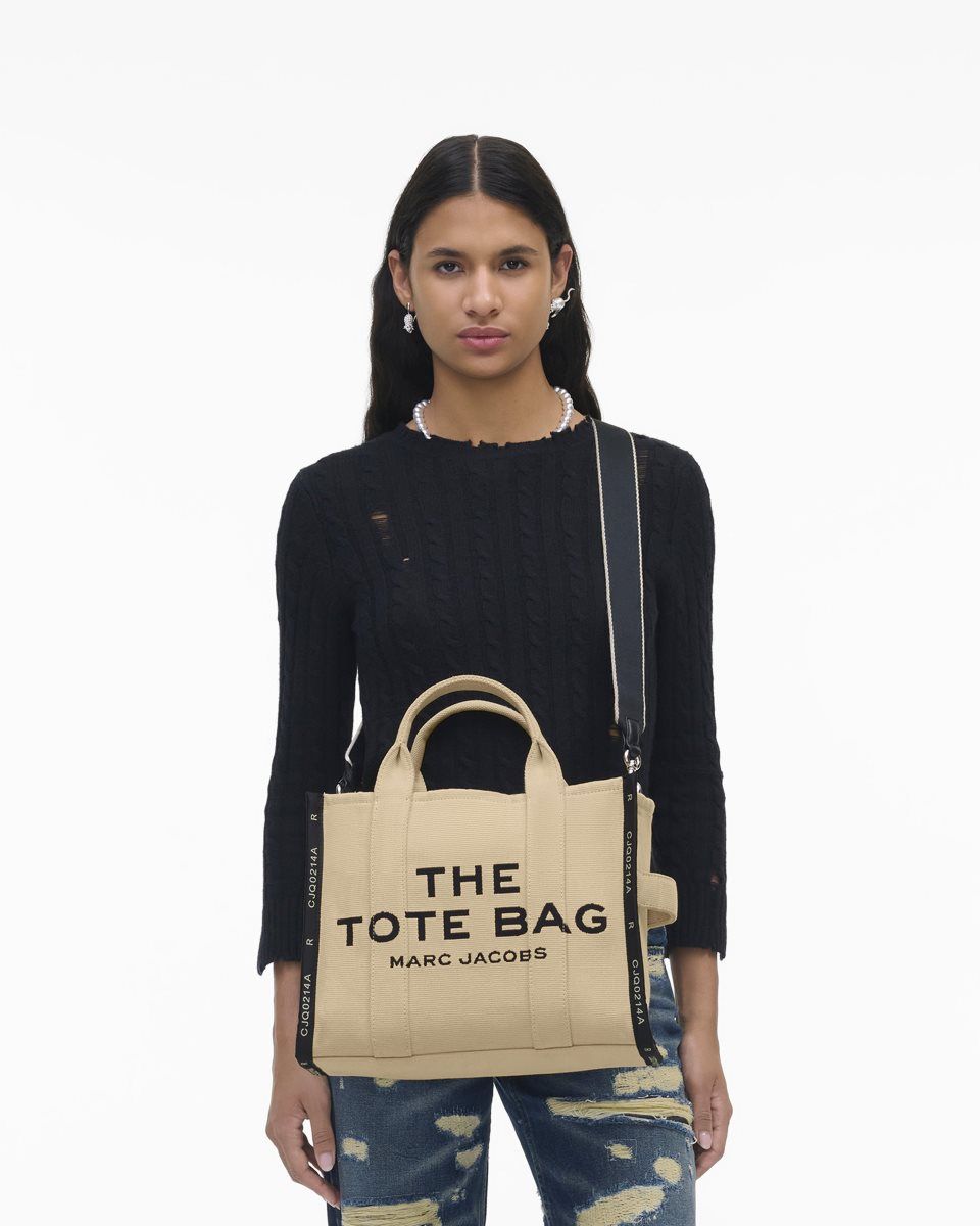 The Tote Bag Marc Jacobs The Jacquard Medium Tote Bag γυναικεια καφε | 193650XPO