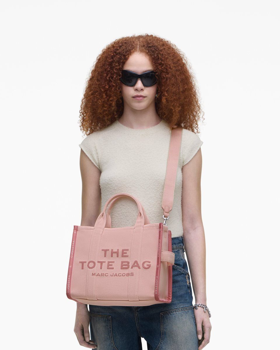 The Tote Bag Marc Jacobs The Jacquard Medium Tote Bag γυναικεια ροζ | 721548MZH