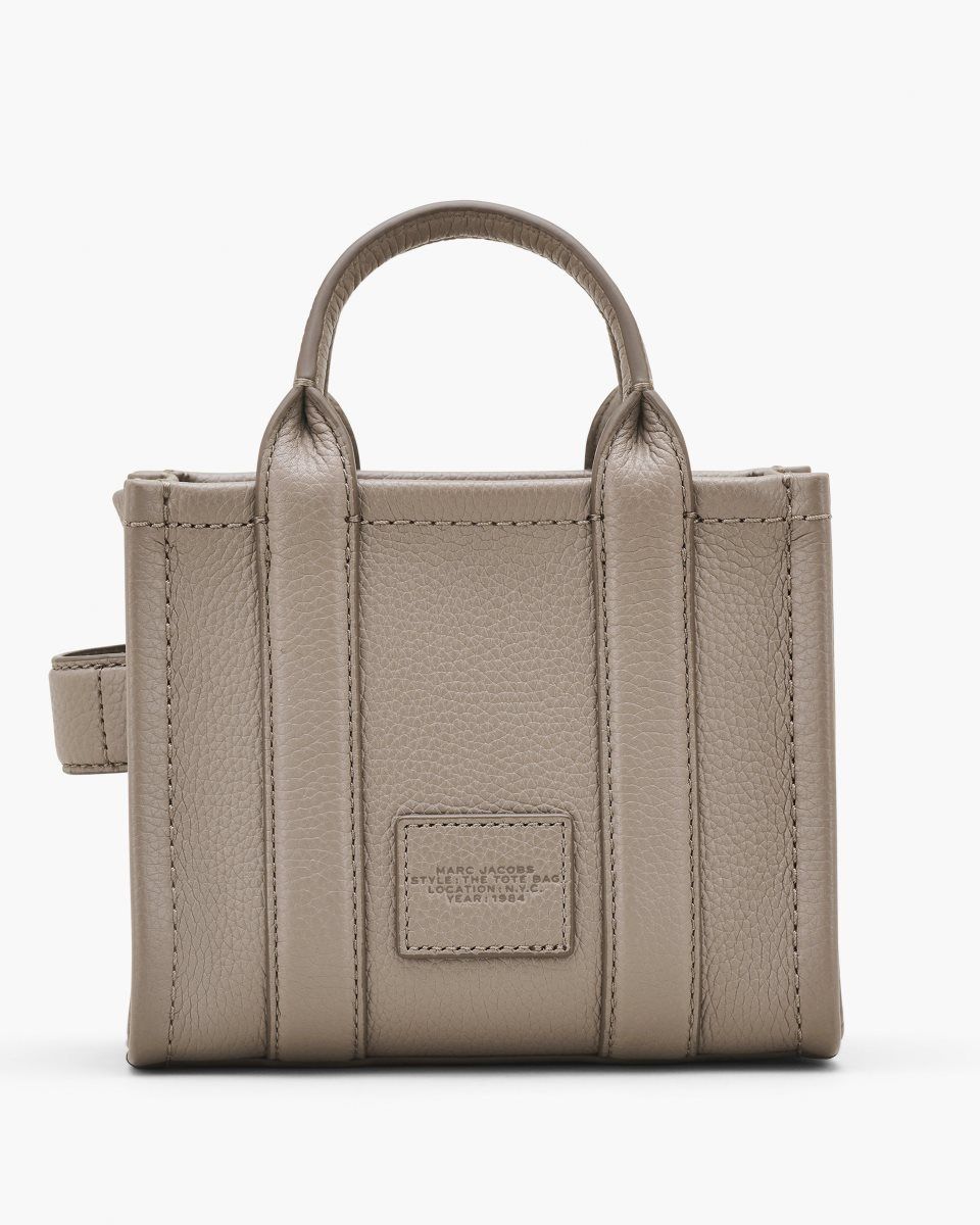 The Tote Bag Marc Jacobs The Leather Crossbody Tote Bag γυναικεια Cement | 415029EKG