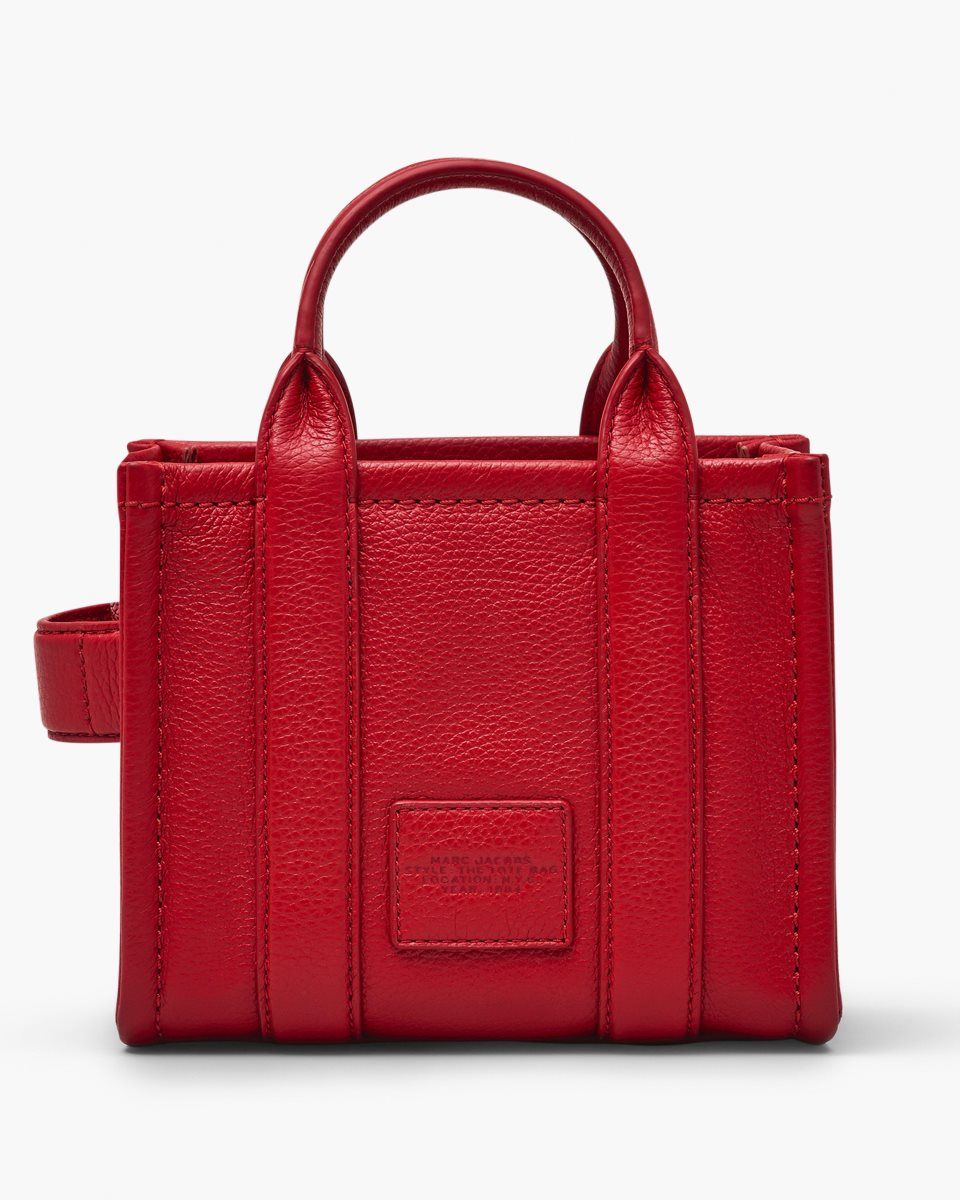 The Tote Bag Marc Jacobs The Leather Crossbody Tote Bag γυναικεια κοκκινα | 521704MFW