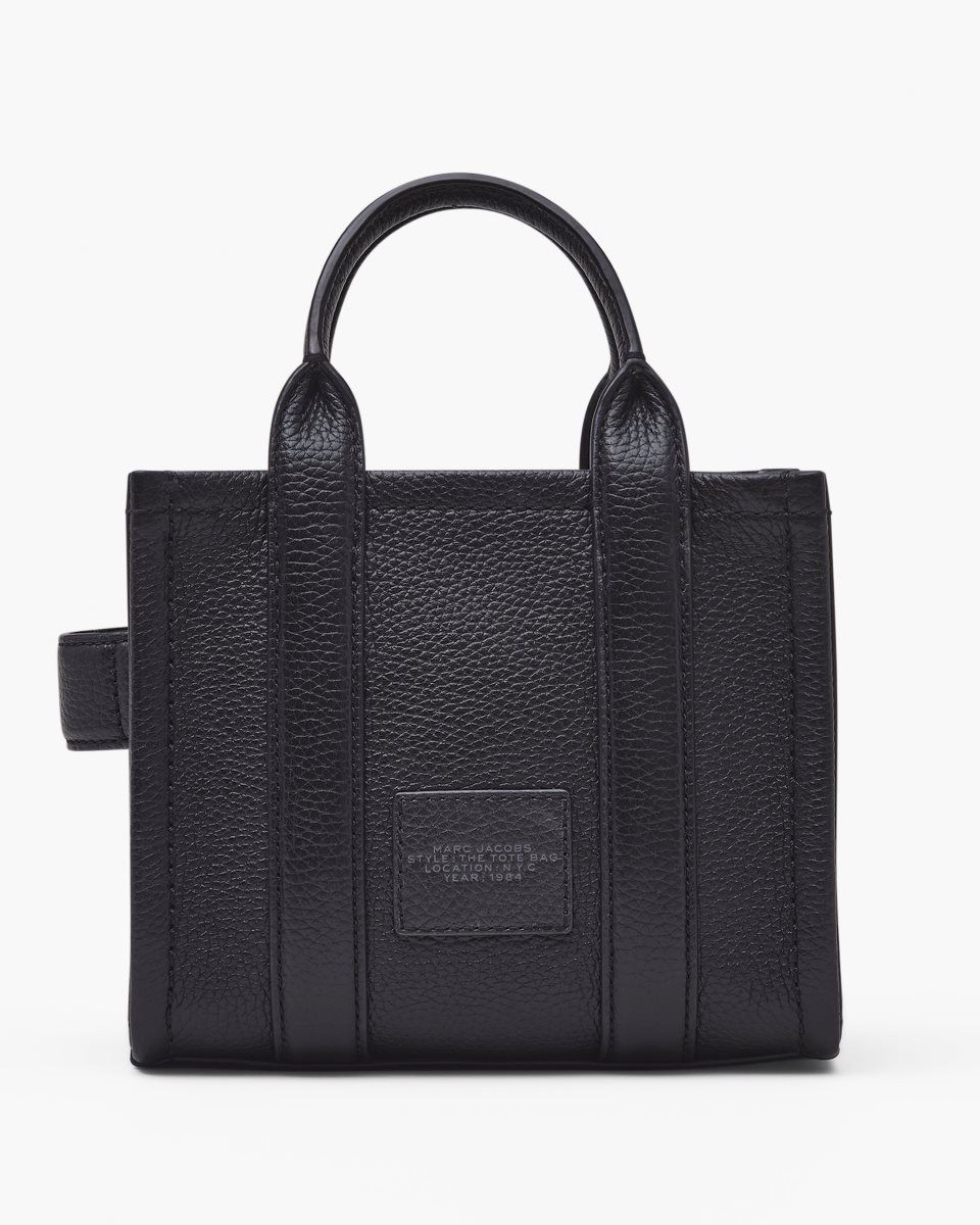 The Tote Bag Marc Jacobs The Leather Crossbody Tote Bag γυναικεια μαυρα | 694728CBL