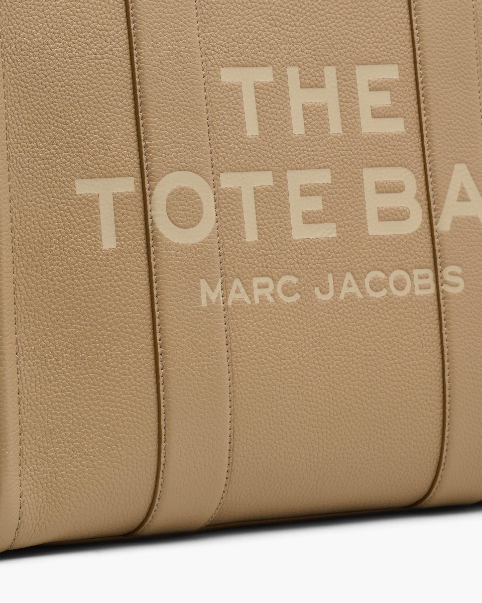 The Tote Bag Marc Jacobs The Leather Large Tote Bag γυναικεια καφε | 584307SXV