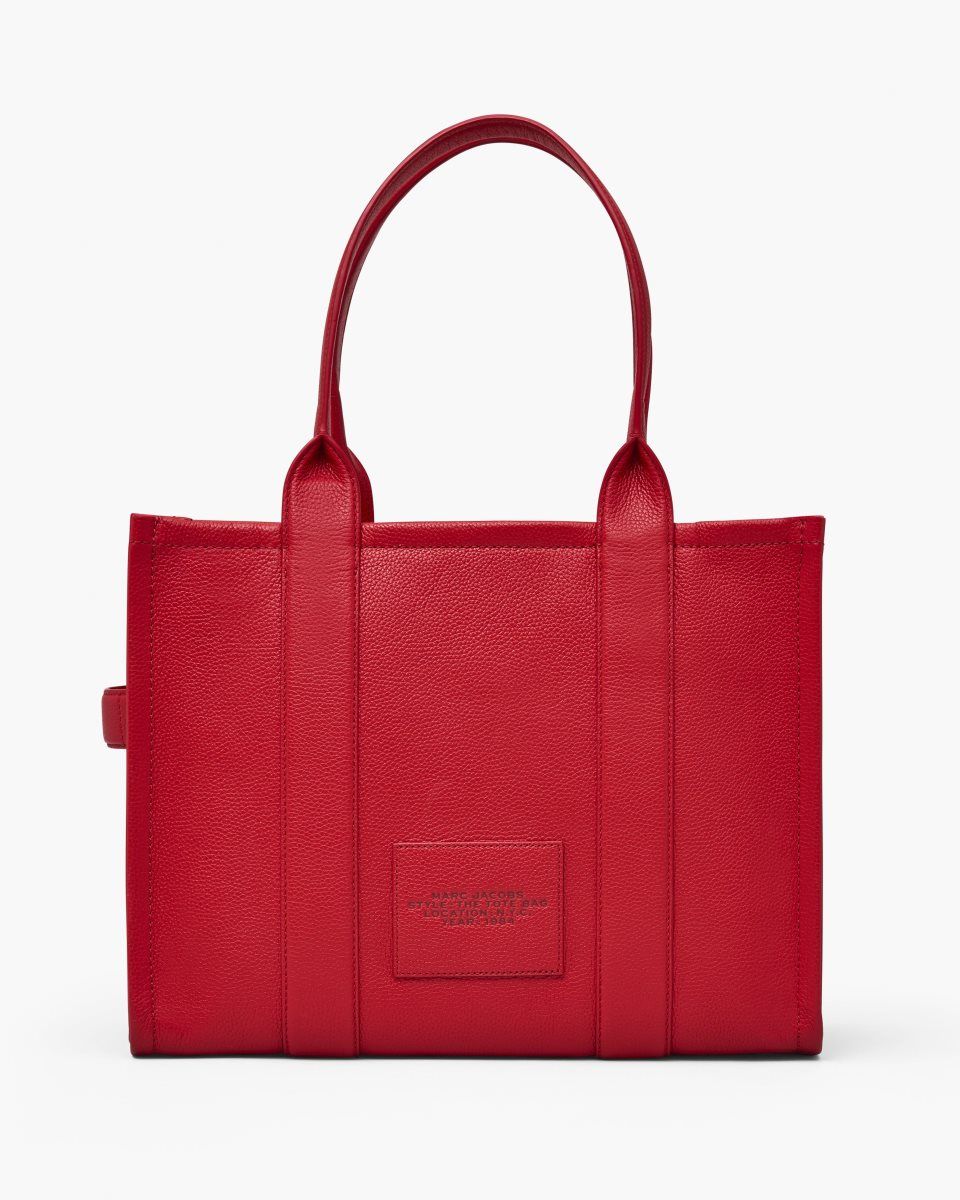 The Tote Bag Marc Jacobs The Leather Large Tote Bag γυναικεια κοκκινα | 586324EGZ