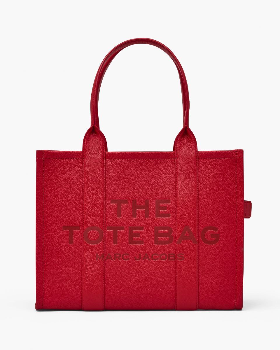 The Tote Bag Marc Jacobs The Leather Large Tote Bag γυναικεια κοκκινα | 586324EGZ