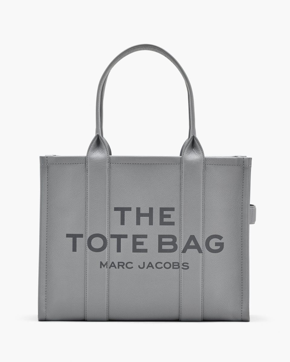 The Tote Bag Marc Jacobs The Leather Large Tote Bag γυναικεια γκρι | 805412NVQ