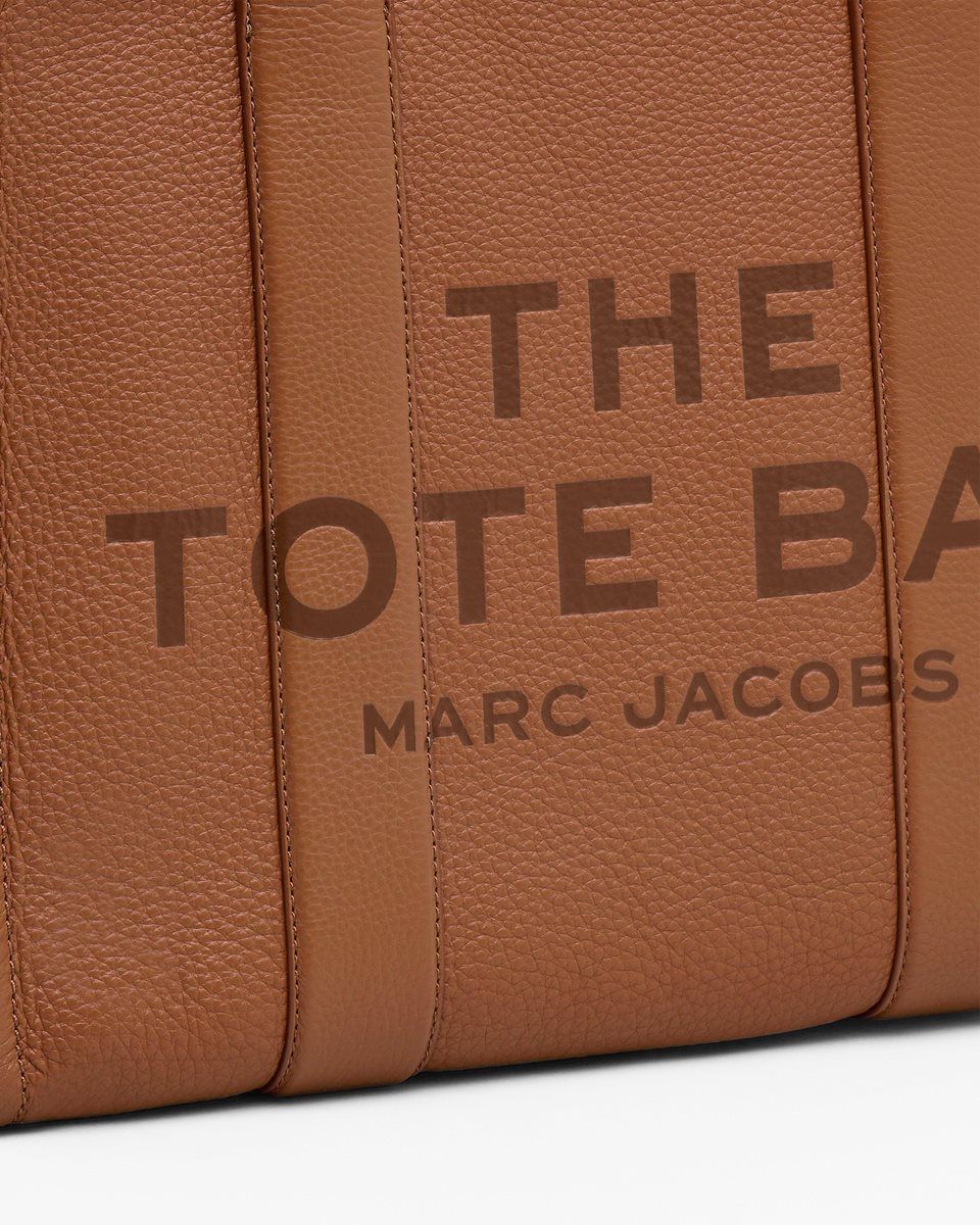 The Tote Bag Marc Jacobs The Leather Large Tote Bag γυναικεια Argan Oil | 870962XQC