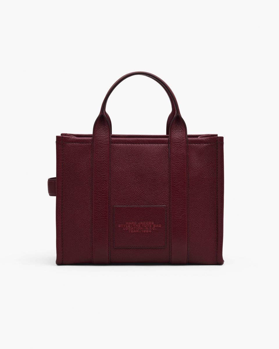 The Tote Bag Marc Jacobs The Leather Medium Tote Bag γυναικεια ροζ | 695028GBO