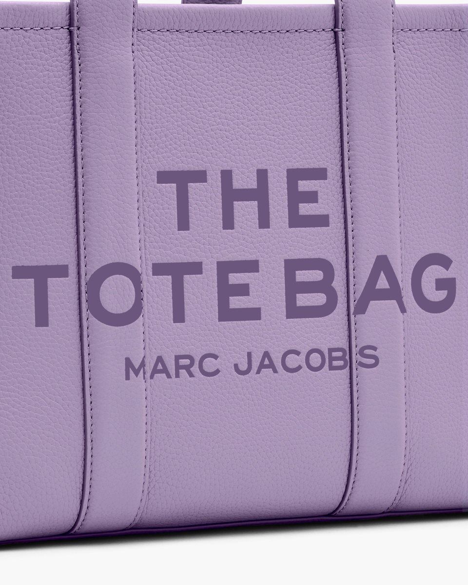 The Tote Bag Marc Jacobs The Leather Medium Tote Bag γυναικεια μωβ | 146590XUH