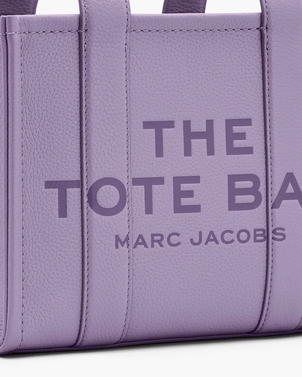 The Tote Bag Marc Jacobs The Leather Small Tote Bag γυναικεια μωβ | 046712VAY