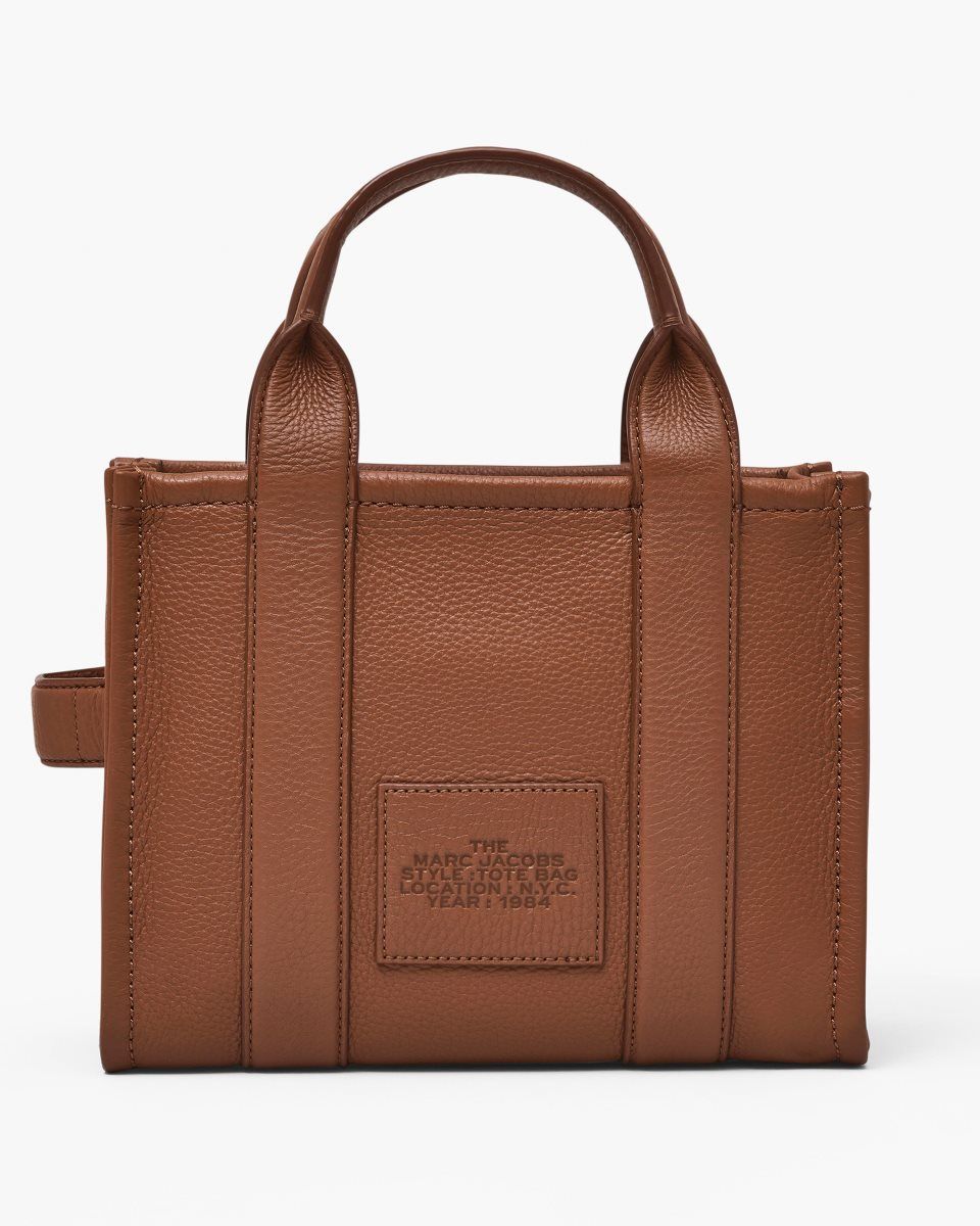 The Tote Bag Marc Jacobs The Leather Small Tote Bag γυναικεια Argan Oil | 713298UVR